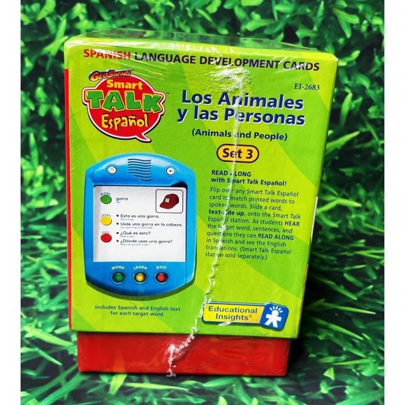 GeoSafari Smart Talk Electronic Learning Game Spanish Development Cards Set 3 - Picture 2 of 5